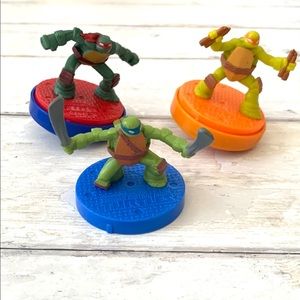 Teenage Mutant Ninja Turtles Set of 3 Happy Meal McDonald’s Toys Figures
